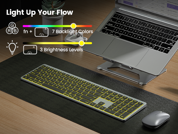 7 Color Backlit Adjustable