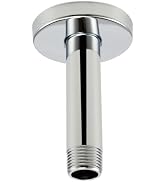 Purelux Ceiling Mount Shower Arm 4 Inches Made of Stainless Steel for Rainfall Showerhead, Chrome...