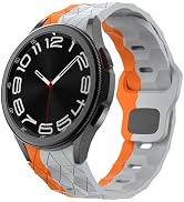 Rugged No Gap Band Compatible with Samsung Galaxy Watch 7 FE 4 5 6 Band 44mm 40mm/Galaxy Watch 6 ...