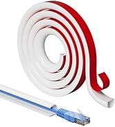 39”Cord Hider for Wall Mounted TV,Adhesive One-Cord Cable Hider for Wall,Cord Covers Raceway Kit ...