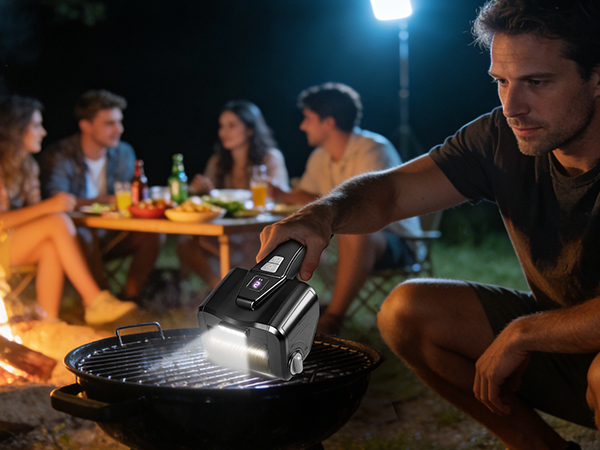 grill at night