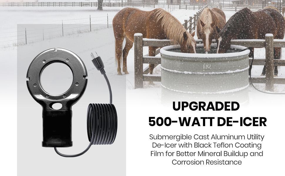 UPGRADED 500-WATT DE-ICER