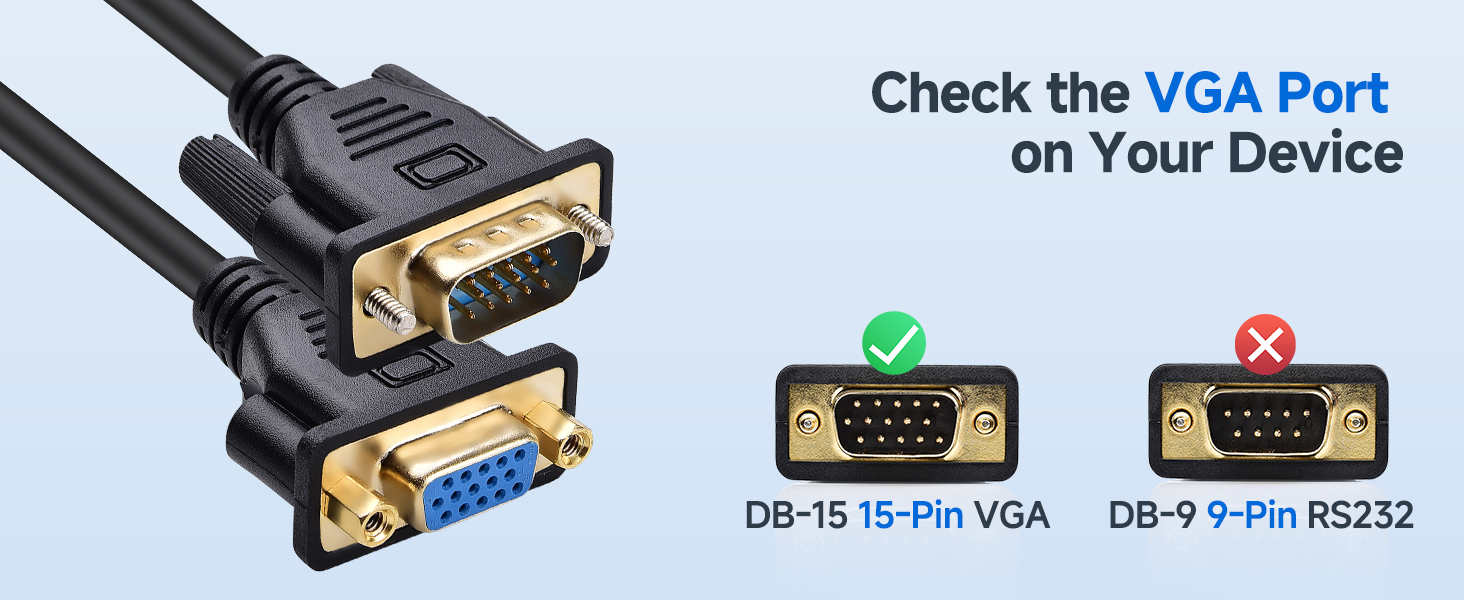 Cable Matters VGA Extension Cable (VGA Cable Male to Female)