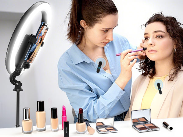 vlogging kit for iphone, ring light for makeup