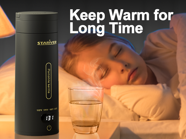 Portable Electric Kettle Small Mini Travel Electric Tea Kettle Hot Water Boiler