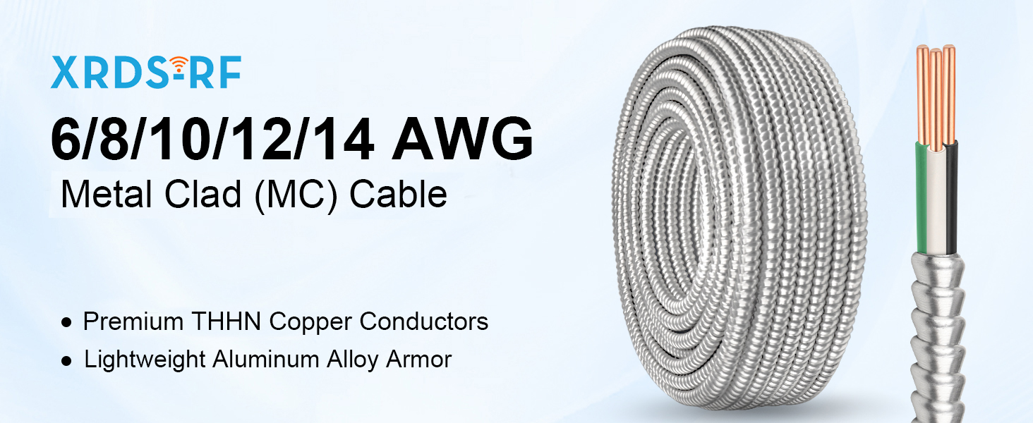10 AWG/2 Metal Clad MC Armor Cable