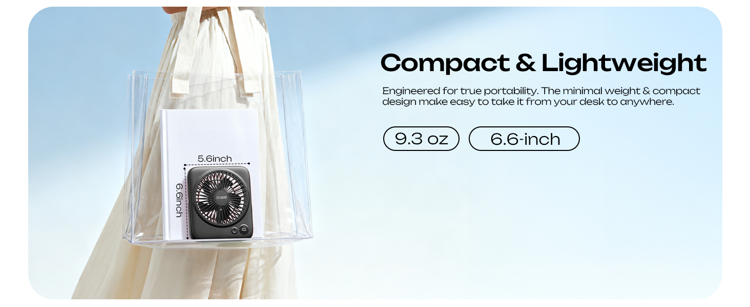 rechargeable fan portable