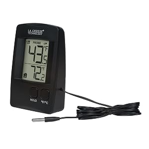 Lacrosse, la crosse, 314-1410, temperature, digital, thermometer, wire probe, MIN/MAX records