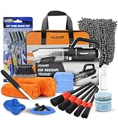 VCANENERGY Car Cleaning kit, Car Interior Detailing kit with 10000pa Car Vacuum Cleaner, Detailin...