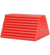 Mini Hot Glue Sticks Red 82 Pack 4" and 0.27'' Diameter Colored Hot Glue Gun Sticks for Kids Adul...