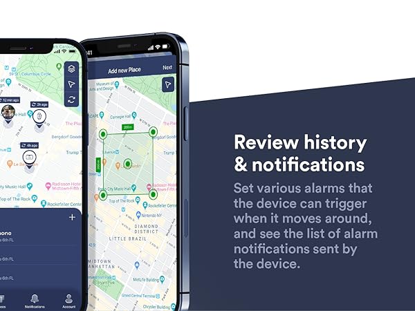 review loved one car truck assets location history using myloc8 gps tracking app