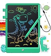 FLUESTON LCD Writing Tablet, Doodle Board Toys Gifts for 3-8 Year Old Girls Boys, 10 Inch Colorfu...