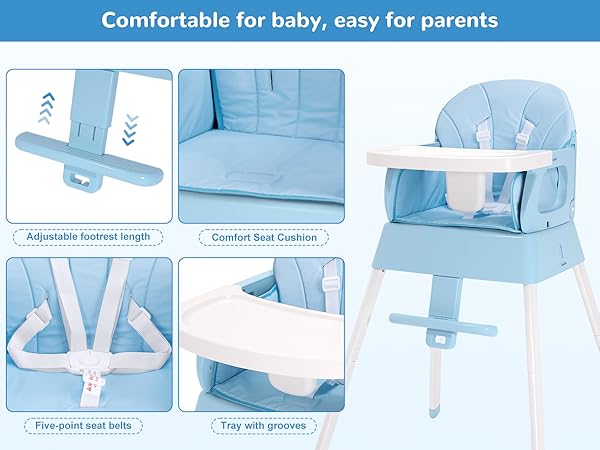Comfortable for baby, easy for parents