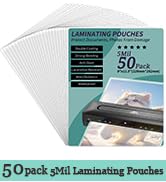 Laminating Sheets - 5Mil Thermal Laminating Pouches, 9"x11.5" Clear Laminate Sheets for Schedules...