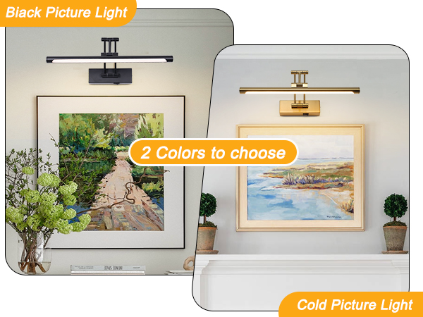 black and brass gold picture sconces