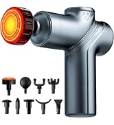 LEERCON Massage Gun with Heat, Deep Tissue Back Massage Gun for Pain Relief | Small Portable Mass...
