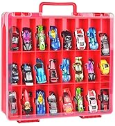 ALCYON Double Sided Toy Storage Organizer Case for Hot Wheels Car, for Matchbox Cars, for Mini To...