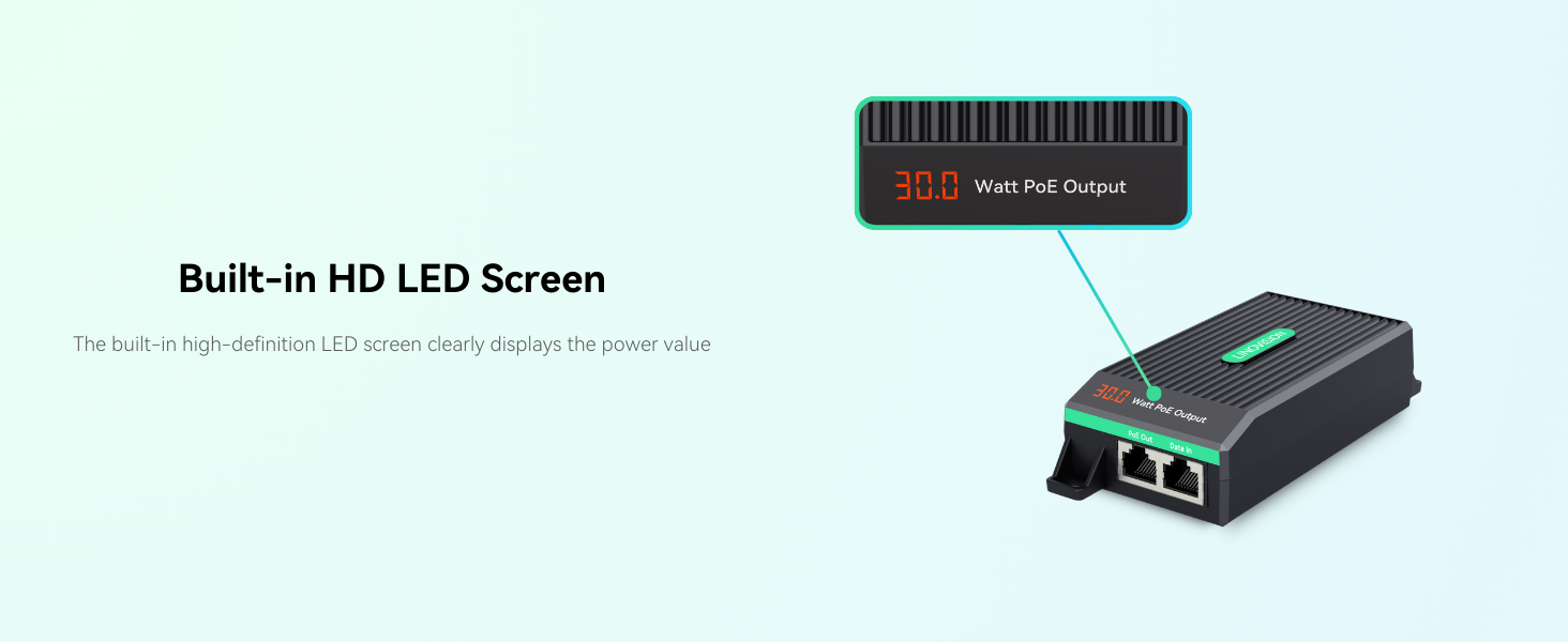 Built-in HD LED Screen