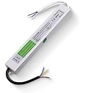 TUNICHX Waterproof IP67 LED Power Supply Low Voltage Transformer Adapter 12V 30W LED Driver Light...