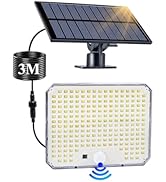 KOLYC Solar Flood Lights Outdoor, 226 LEDs Flood Lights Motion Sensor, Dusk to Dawn Solar Outdoor...