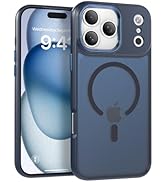 IAIYOXI Magnetic Case for iPhone 16 Pro Max [MagSafe Compatible] - Translucent Matte Slim Thin Sh...