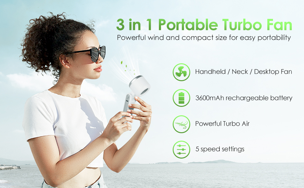 Portable Handheld Turbo Fan