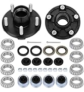 shliyitx 2 Sets Trailer Hub Kit 5 Bolt 4.5" 2000lb, Trailer Axle Kit for 2000 lb 5 Lug Trailer Hu...