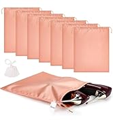 Ewen 7 Pack of 11.8x15.7in Pink Orange Dust Bags for Shoes, Satin Purse Storage Bags, Pouches Cov...