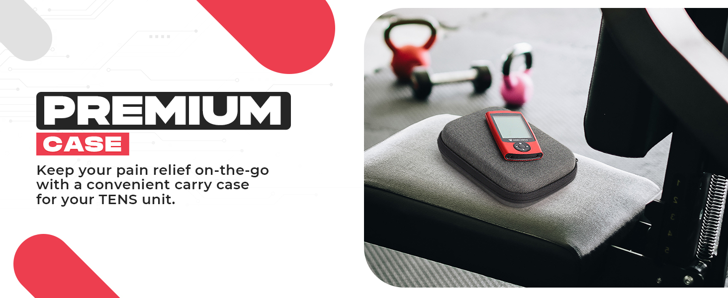 tens unit ems pms electric pulse massager portable shock shoulder back pain relief electrode pad