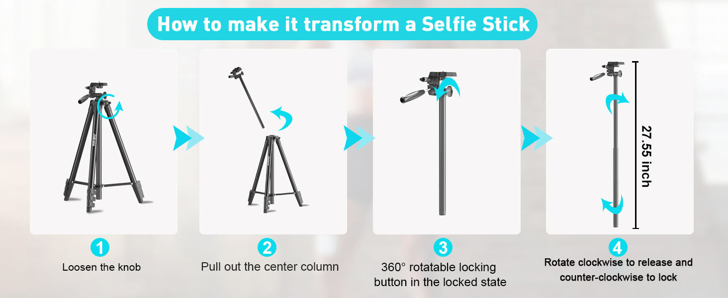 how to make it transform a selfie stick