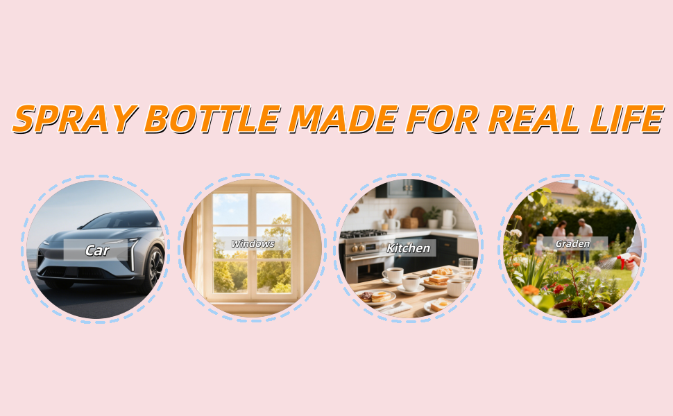 spray bottles