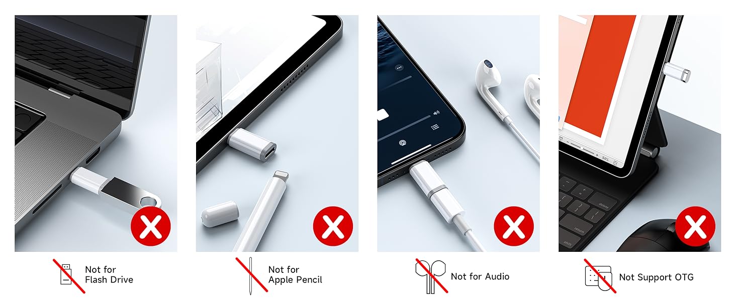 lightning to usbc adapter for iphone lightning female to usb c male lighting to type c adaptor
