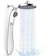 FASDUNT High Pressure Rain Shower Head with Handheld Spray Combo, 10