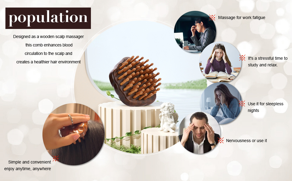 Sandalwood Massage Comb