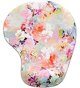 Hsurbtra Ergonomic Mouse Pad with Wrist Rest Support, Gel Mouse Pads with Non-Slip PU Base, Pain ...