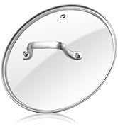 Antrader Tempered Glass Lid,9" Glass Covers for Pots,Pans and Skillets,1Set,Clear
