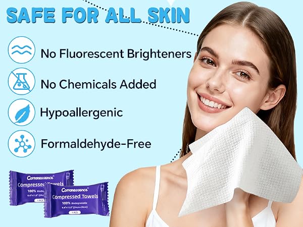 Cottonessence Premium Compressed Towels (30 count)