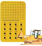 Construction Noisemaker with 16 Sounds, Whistles, Horns, and Engine Noises, Portable Electronic S...