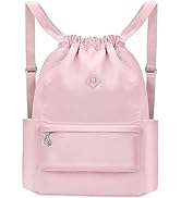 BAVELOE Drawstring Backpack with Wet Pocket Gym Backpack Water-Resistant String Bag Cinch Bag for...