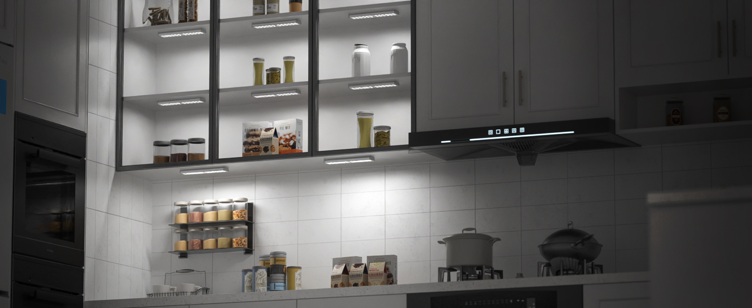 dimmable led shelf lights kitchen closet lighting