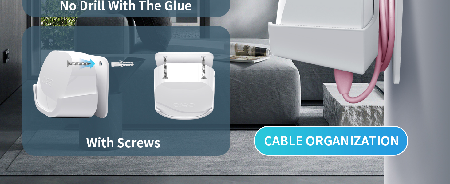 Wall Mount Holder for eero 6 Plus 6+ and eero 6 Router Mesh Wi-Fi System
