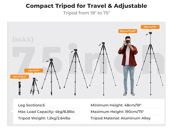 K&amp;F CONCEPT camera video tripod