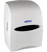 Kimberly-Clark Sanitouch Hard Roll Paper Towel Dispenser (09991), Hands-Free Pull Dispensing, Whi...