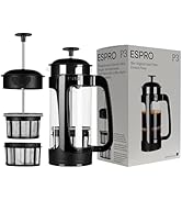 ESPRO - P3 French Press Coffee Maker – Patented Double Microfilter for Sludge and Grit Free Coffe...