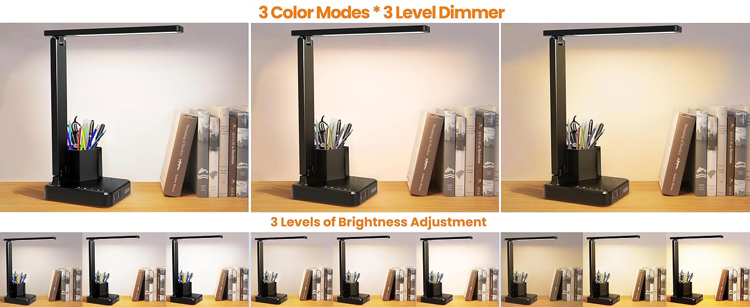3 Color Temperatures 3 Brightness Levels