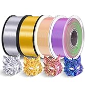 TECBEARS PLA Silk Filament Bundle, 3D Printer Filament Bundle with Shiny Silk Texture, Triple Col...