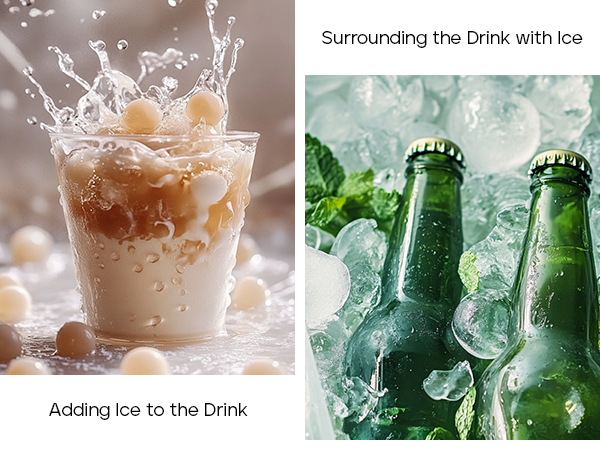 Create your own cold drinks with the ice cube tray