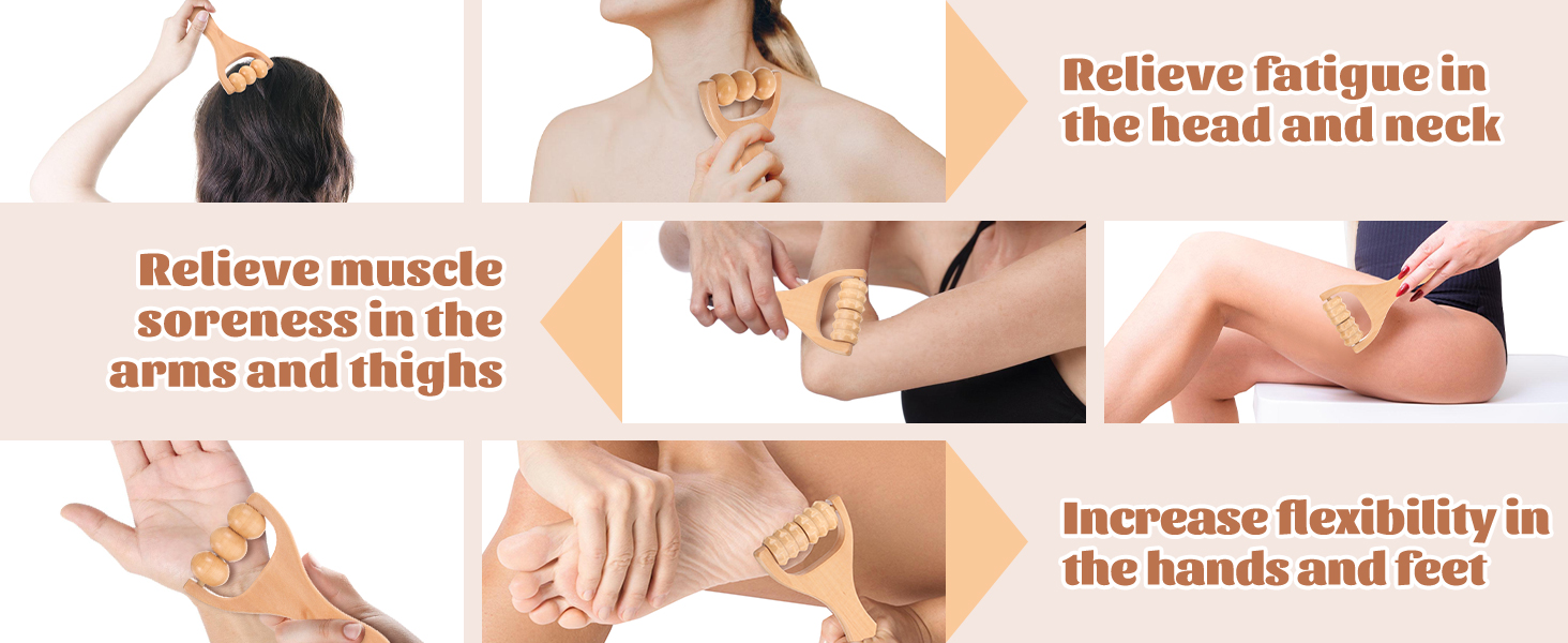 Wooden Massage Roller