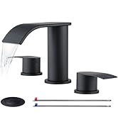 Ultimate Unicorn Black Bathroom Sink Faucet 3 Hole - 8 Inch Rv Vanity Lavatory Utility Faucets Ce...