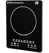 Portable Induction Burner, 2200w Electric Induction Countertop Burner W/Touch Panel, 8cooking Pre...